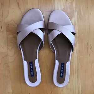 Margaux The Sandal (leather) (satin blush color)